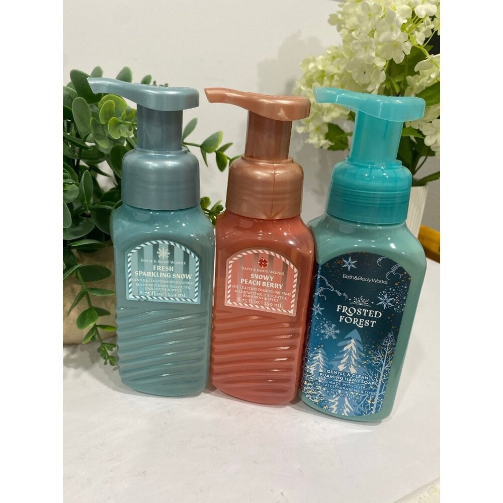 Bath & Body Works Winter Gentle Foaming Hand Soaps X 3
